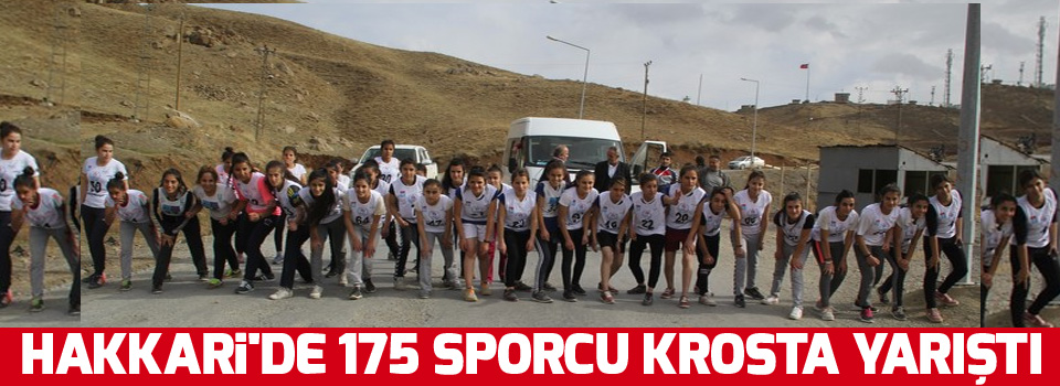 Hakkari'de 175 sporcu krosta yarıştı