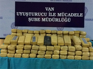 Van’da 72 kilo eroin ele geçirildi