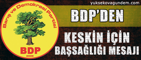 BDP'den Keskin için başsağlığı mesajı
