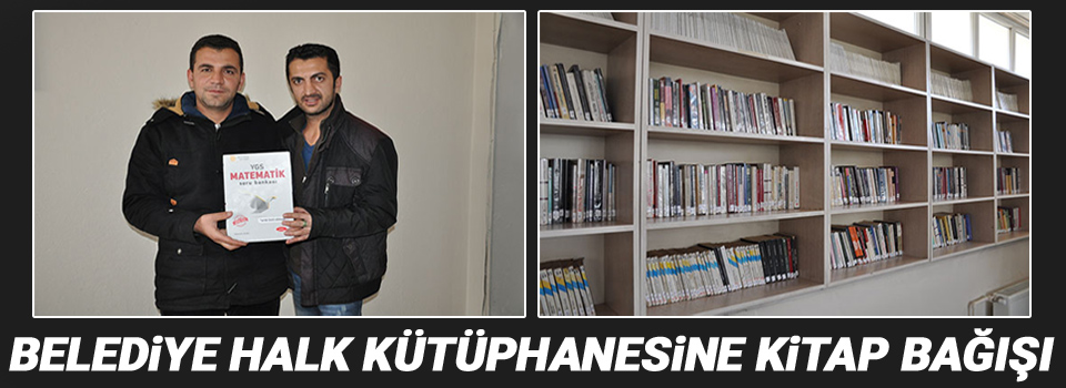 Belediye Halk Kütüphanesine 90 Adet Yeni Kitap Bağışlandı