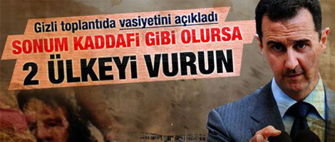 'Kaybedersem bu iki ülkeyi vurun'