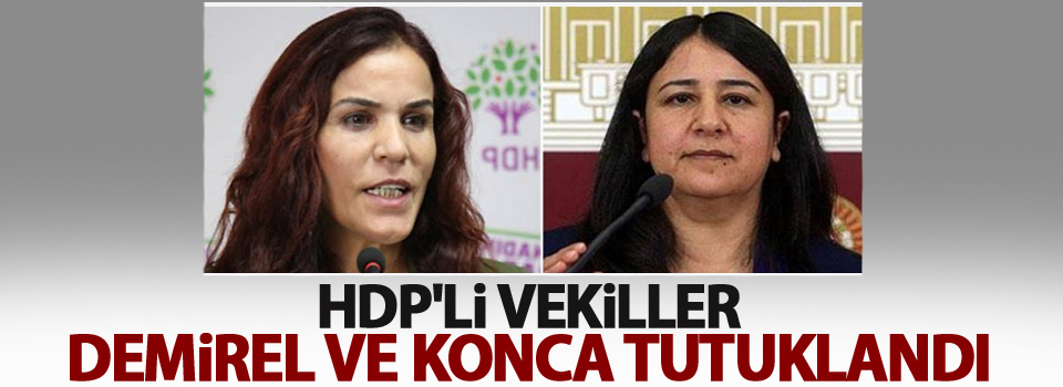 HDP'li vekiller Demirel ve Konca tutuklandı