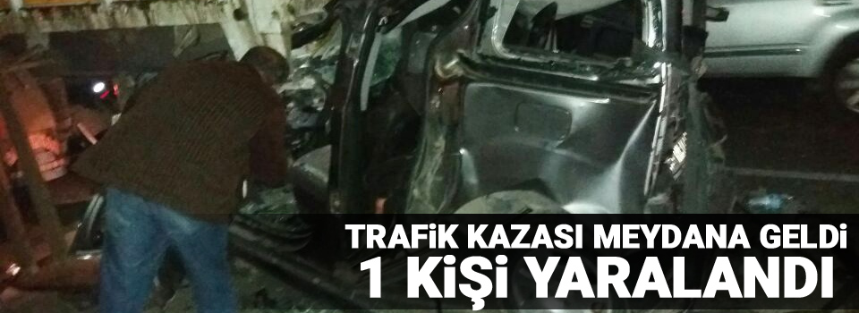 Zincirleme trafik kazası: 1 yaralı