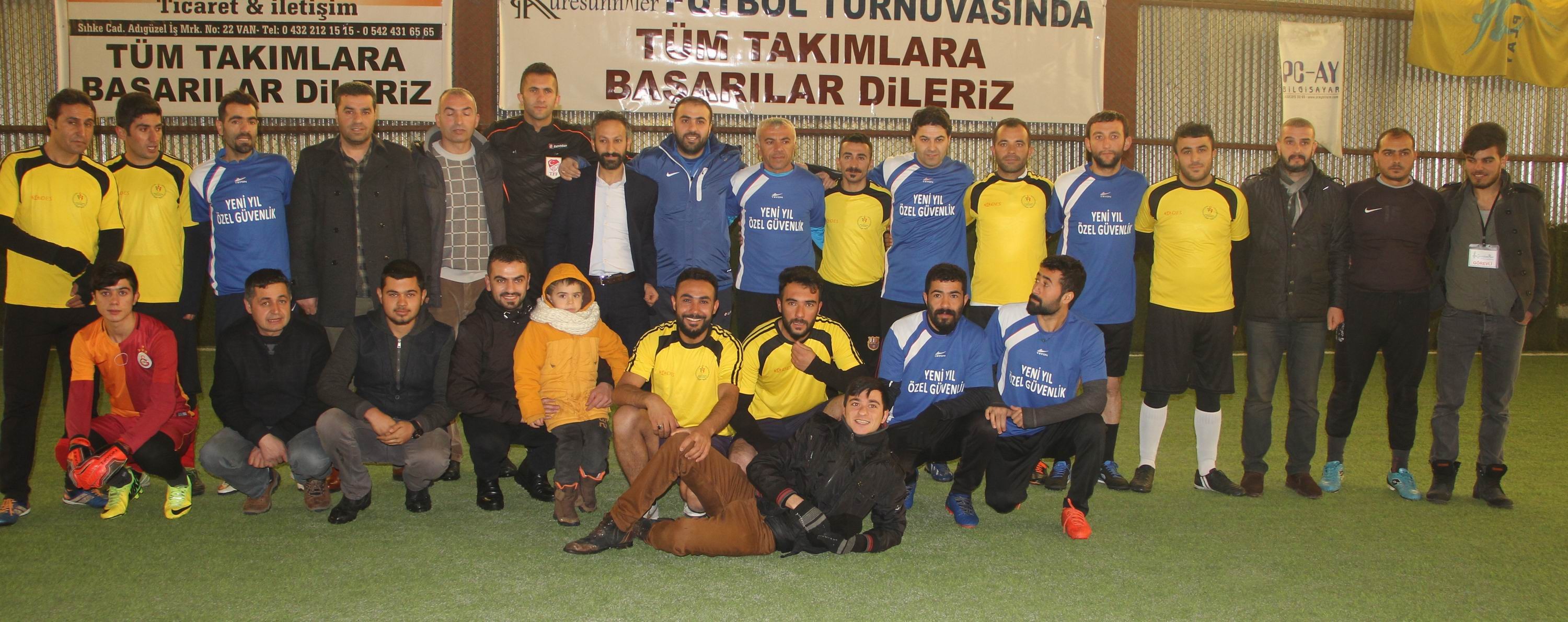 Van'da halı saha futbol turnuvası