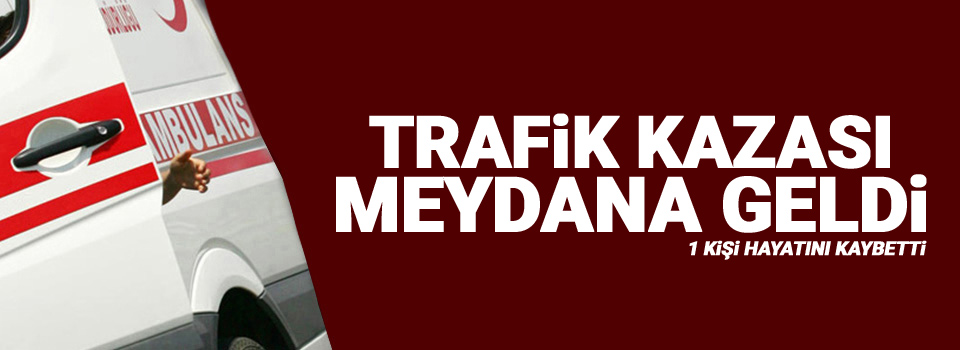 Trafik kazası: 1 ölü