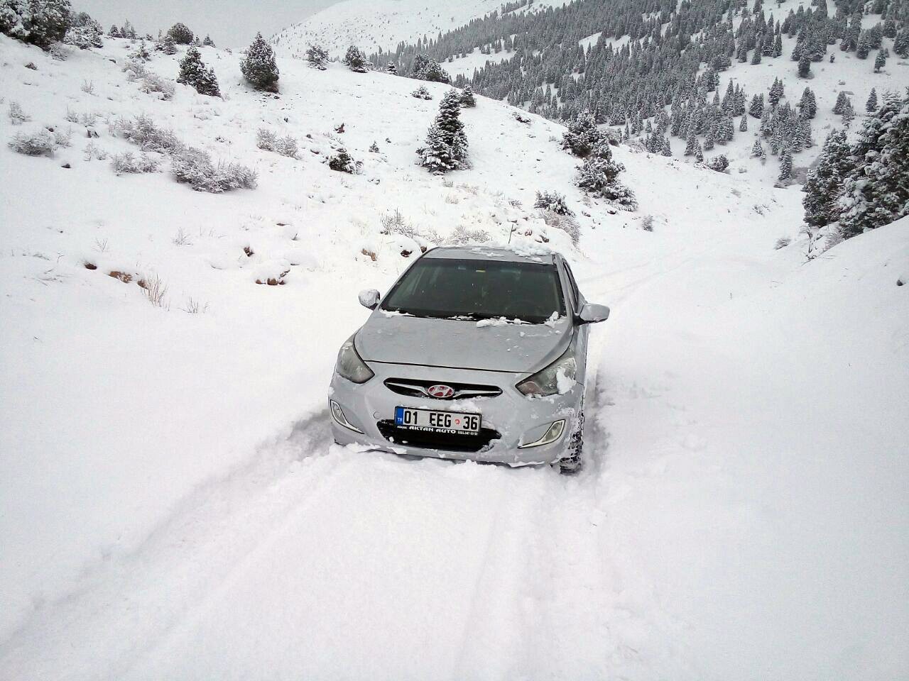 Tufanbeyli'de kar esareti