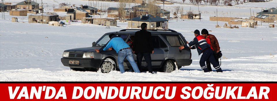 Van’da dondurucu soğuklar