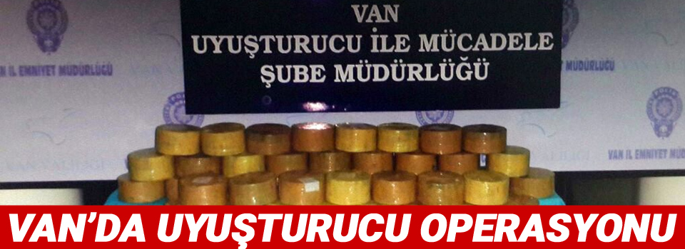 Van’da uyuşturucu operasyonu