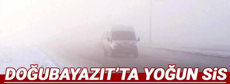 Doğubayazıt’ta yoğun sis