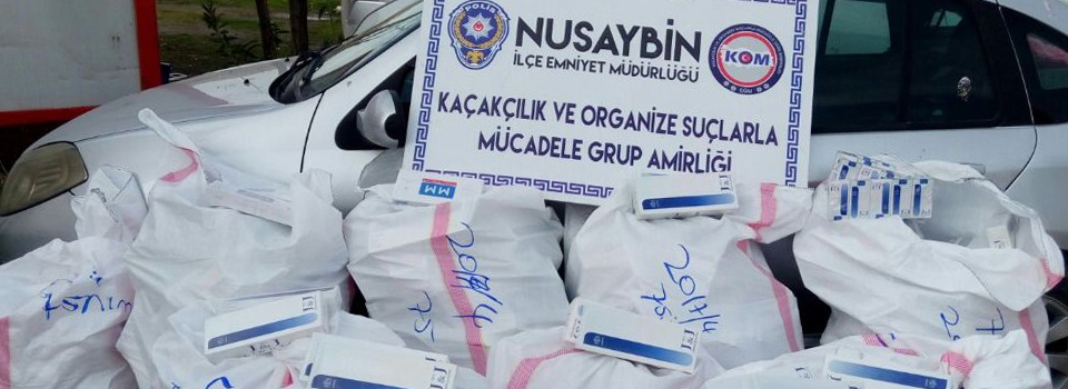 Nusaybin’de kaçak sigara operasyonu