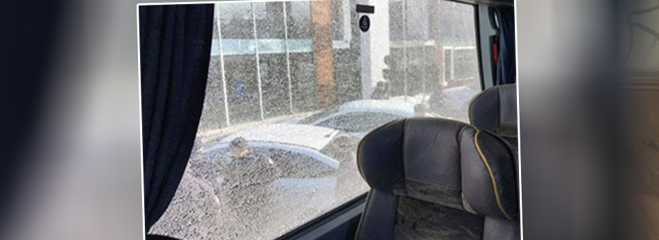 Amedspor'un takım otobüsüne saldırı