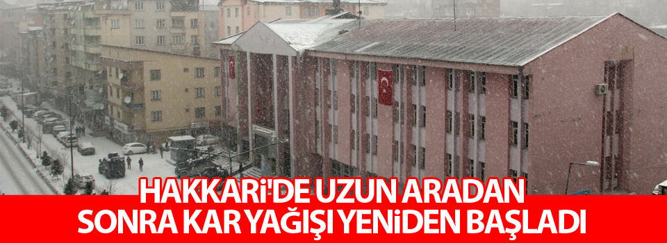 Hakkari’de kar yağışı başladı