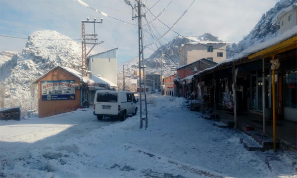 Sınırda kar yağışı