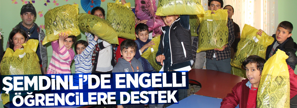 Şemdinli’de engelli öğrencilere destek