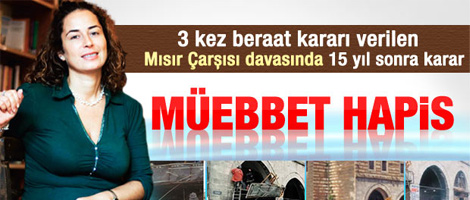 Pınar Selek'e müebbet hapis