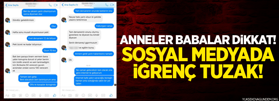 Anneler babalar dikkat!