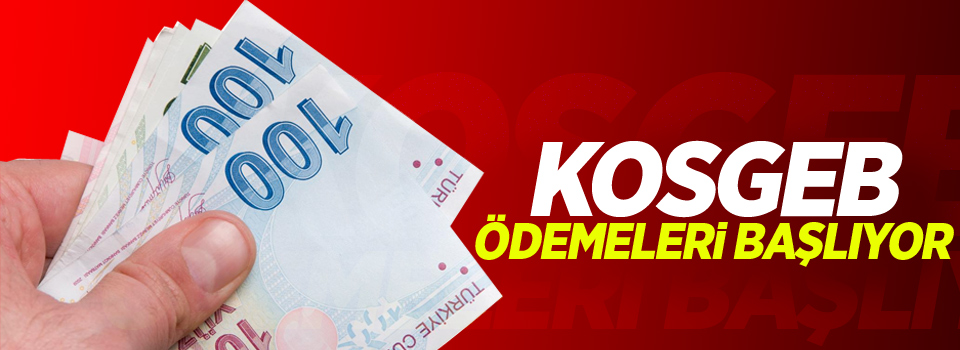 KOSGEB Ödemeleri Bugün Başlıyor