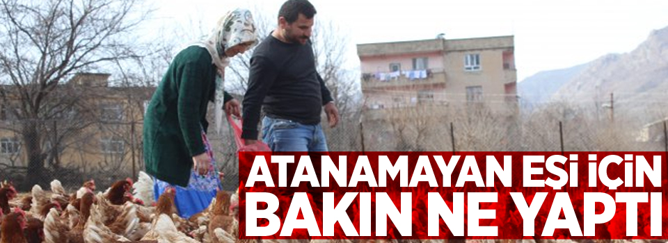 Atanamayan eşi için bakın ne yaptı!