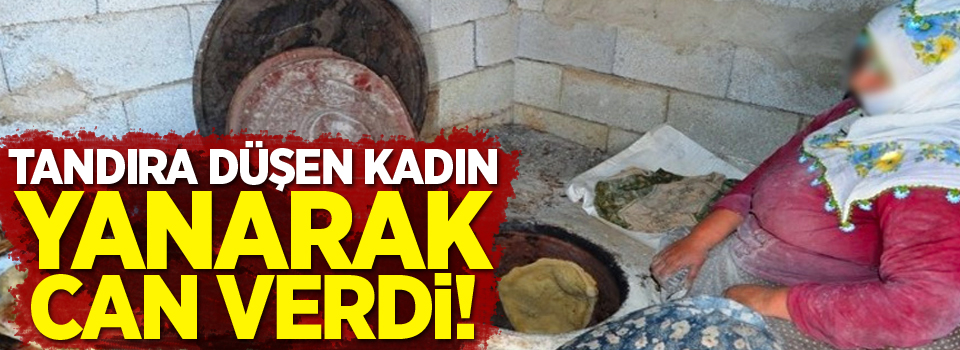 Tandıra düşen kadın yanarak can verdi!