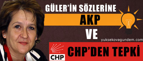 Güler'in sözlerine CHP ve AKP'den tepki
