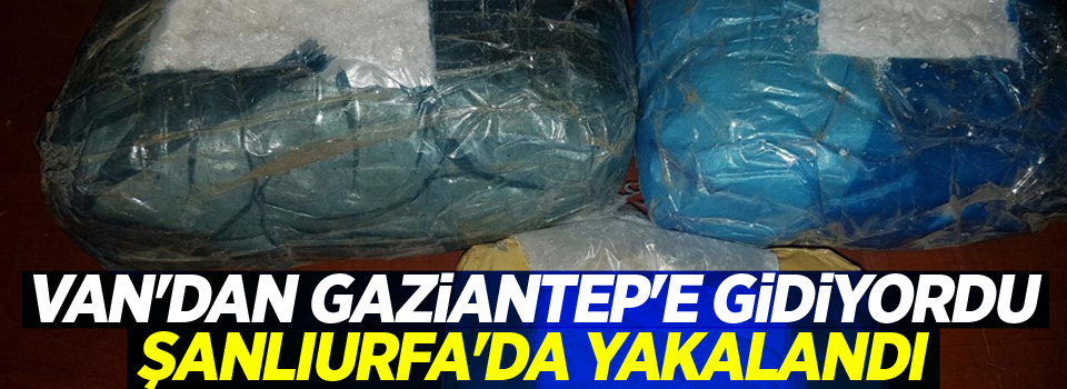 Van'dan Gaziantep'e gidiyordu, Şanlıurfa'da yakalandı