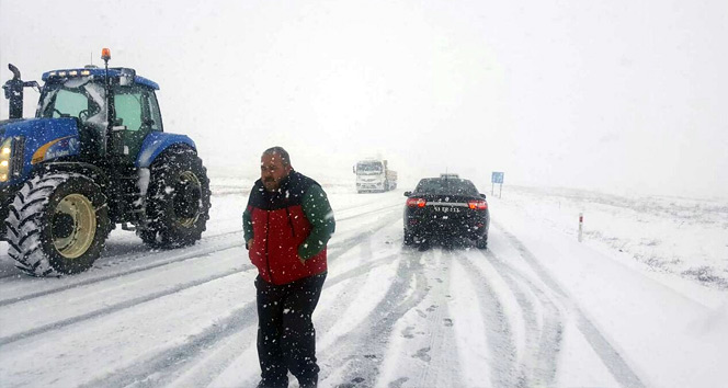 Kar kalınlığı 10 santimetreye ulaştı