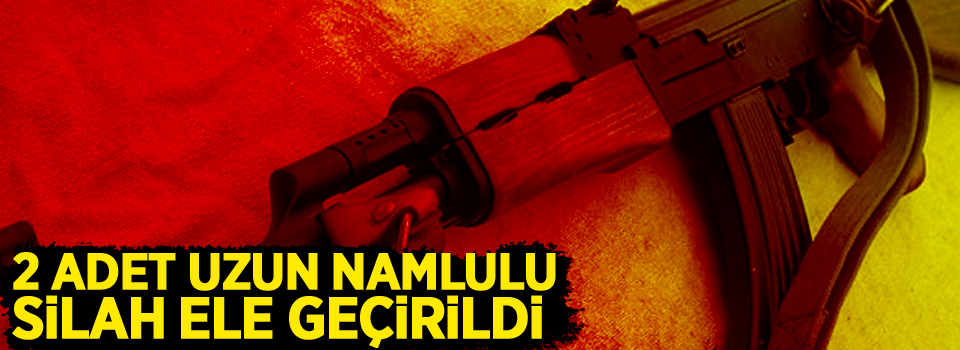 Toprağa gömülü 2 adet uzun namlulu silah ele geçirildi