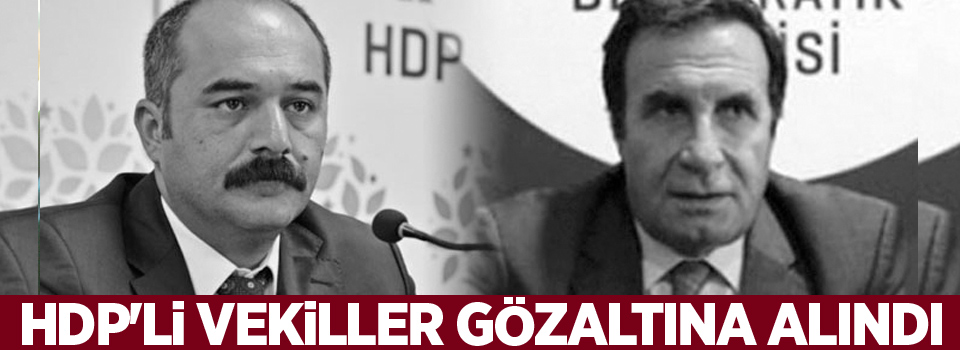 HDP'li vekiller gözaltına alındı