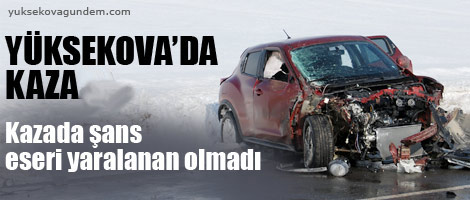Yüksekova'da Kaza