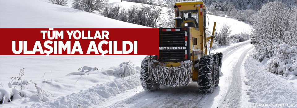 Hakkari’de tüm köy ve mezra yolları açıldı