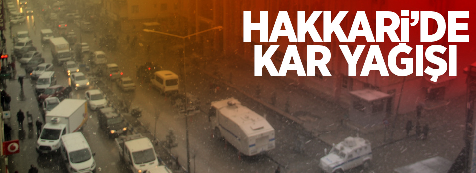 Hakkari’de kar yağışı