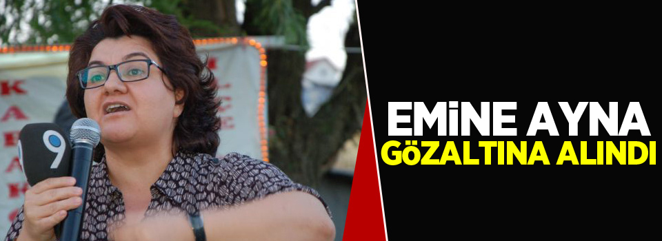 Emine Ayna gözaltına alındı