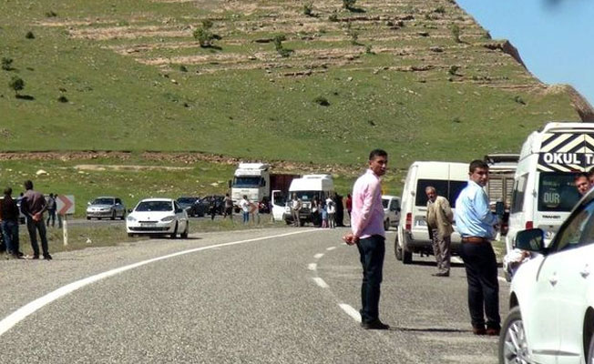 Mardin-Diyarbakır karayolu trafiğe kapatıldı
