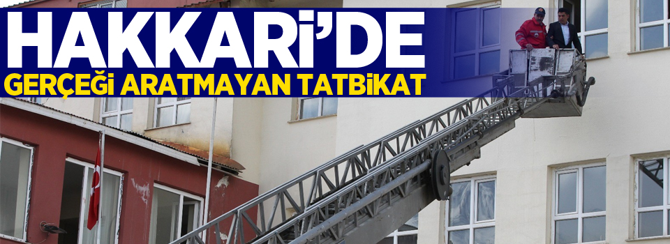 Hakkari'de gerçeği aratmayan tatbikat