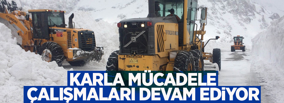 Karla mücadele çalışmaları devam ediyor!