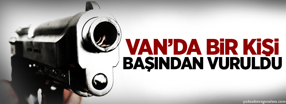 Van'da Bir kişi başından vuruldu