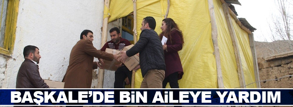 Başkale'de bin aileye yardım