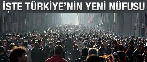 Türkiye'nin 2012 yılı nüfusu açıklandı
