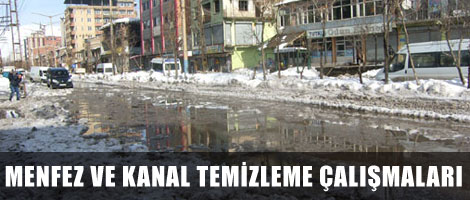 Menfez ve kanal temizleme çalışmaları