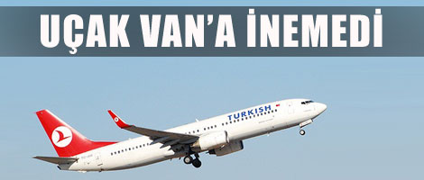 Uçak Van'a İnemedi