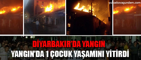 Diyarbakır'da Yangın