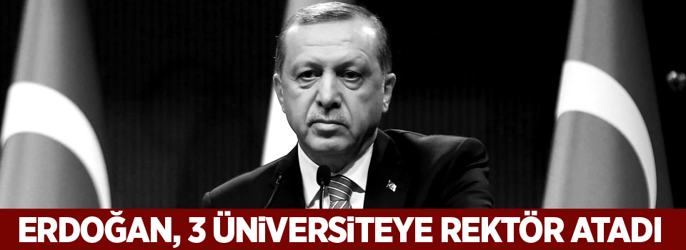 Erdoğan, 3 üniversiteye rektör atadı