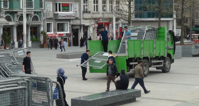 Taksim'de 1 Mayıs önlemleri