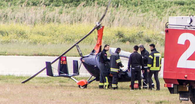 Edremit'te helikopter kazası