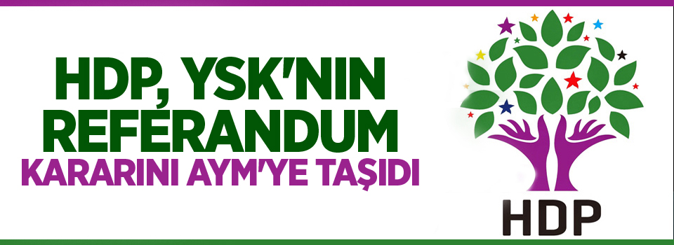 HDP, YSK'nin referandum kararını AYM'ye taşıdı