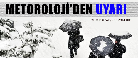Meteorolojiden yağış uyarısı