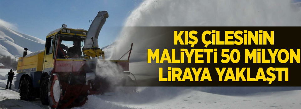 Kış çilesinin maliyeti 50 milyon liraya yaklaştı