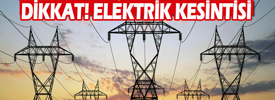 Hakkari ve ilçesinde elektrik kesintisi!