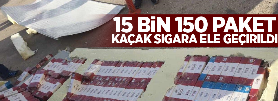 Başkale'de kaçak sigara operasyonu