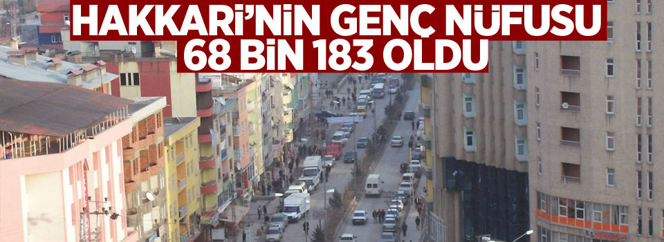 Hakkari'nin genç nüfusu 68 bin 183 oldu